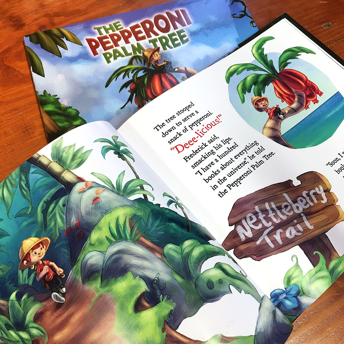 Pepperoni Palm Tree Book Layout by Landis Productions