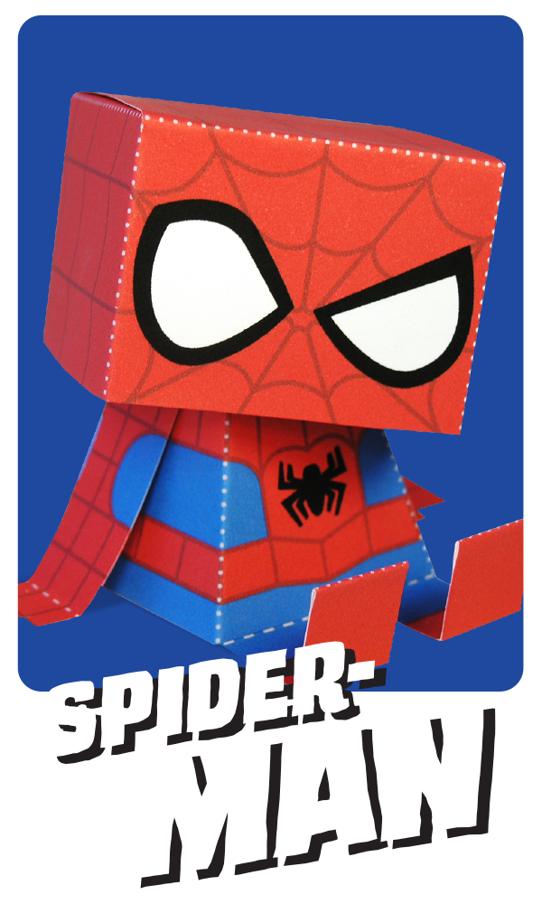 Spiderman Paper Craft Toy by Kooky Craftables