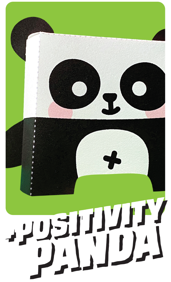 Positivity Panda Paper Toy