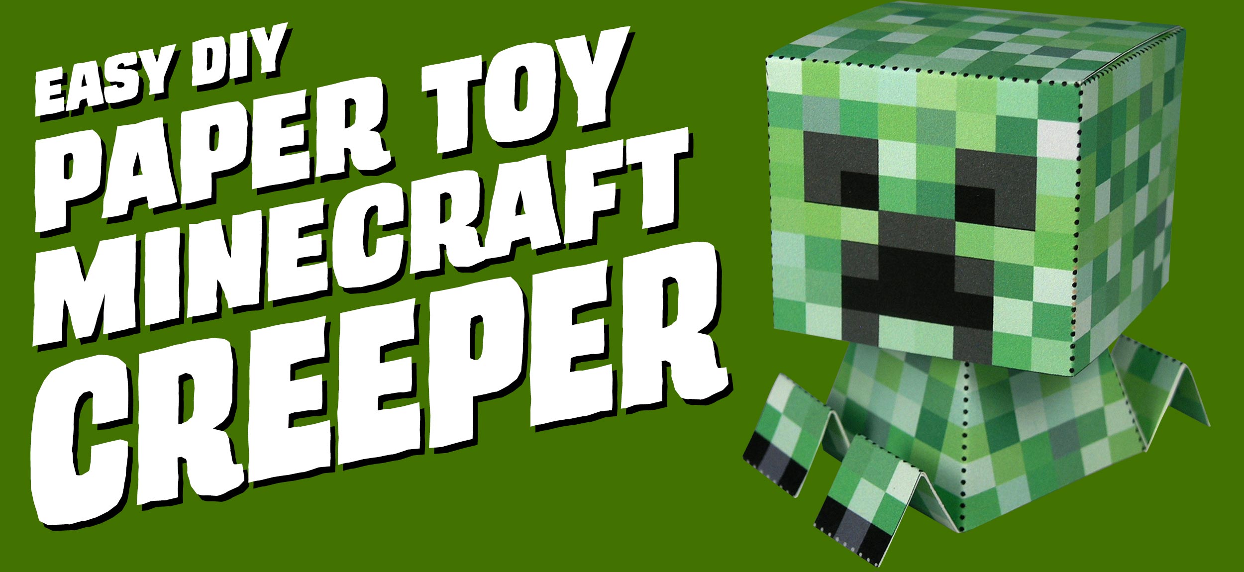 Minecraft Creeper Paper Toy